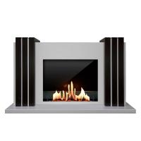 Биокамин в портале SteelHeat Manhetten New, стекло, стемалит Биокамин в портале SteelHeat Manhetten New, стекло, стемалит