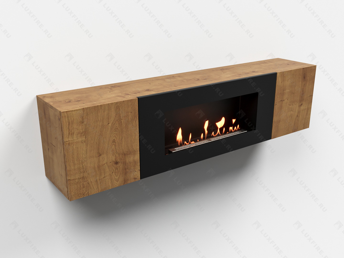 Тумба универсальная Lux Fire "Байкал" 1600, дуб вотан, с биокамином 900 по цене 73 854 руб.
