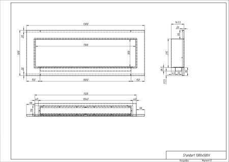 Биокамин "Русский огонь" Хай-тек 1300V встраиваемый по цене 40 150 руб.