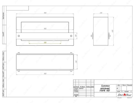 Биокамин SteelHeat WALL FRAME ONE 900 черный, стемалит Биокамин SteelHeat WALL FRAME ONE 900 черный, стемалит по цене 48 720 руб.