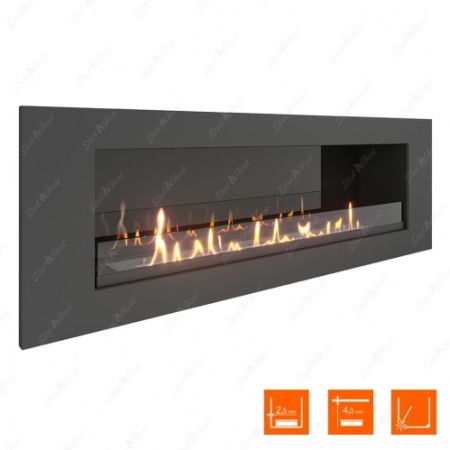 Биокамин SteelHeat LONG 1200 XL стекло + стемалит по цене 51 024 руб.