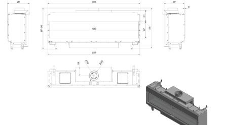 Газовая топка Kratki LEO/200/NG (магистральный газ)